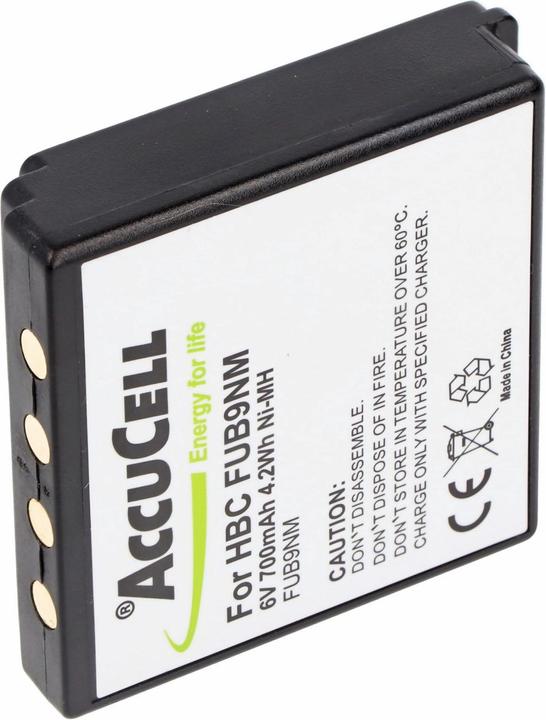 Image du produit AccuCell Batterie HBC FUB9NM, BA209000, 209060, BA209061 (6 V, 800 mAh)