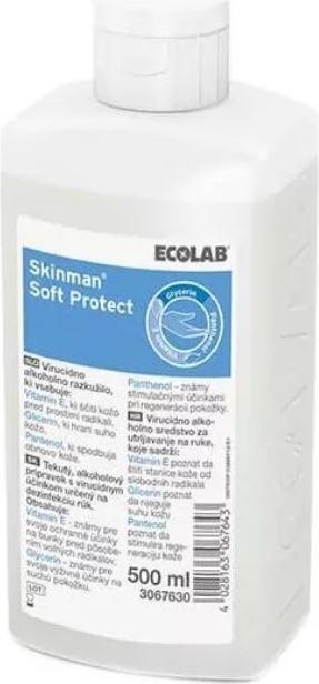 Produktbild Ecolab SKINMAN SOFT PROTECT viruzide alkoholische Händedesinfektion Fl 500 ml (500 ml)