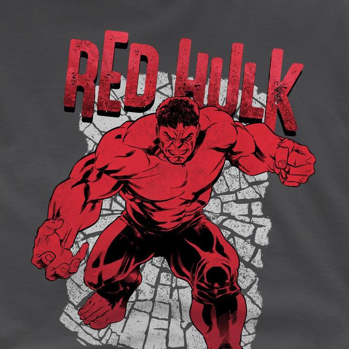 Actual product image Captain America Childrens/Kids Red Hulk Cracked T-Shirt (140, 146)
