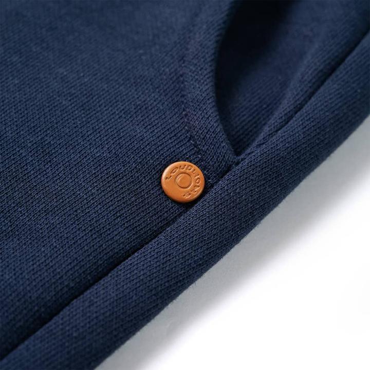 Image du produit VidaXL Pantalon de survêtement enfant Bleu marine Melange 128,Matériau : 92 (128)