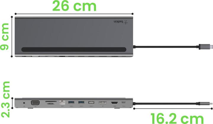 Productafbeelding Belkin Verbind (USB-C, 11 Havens)