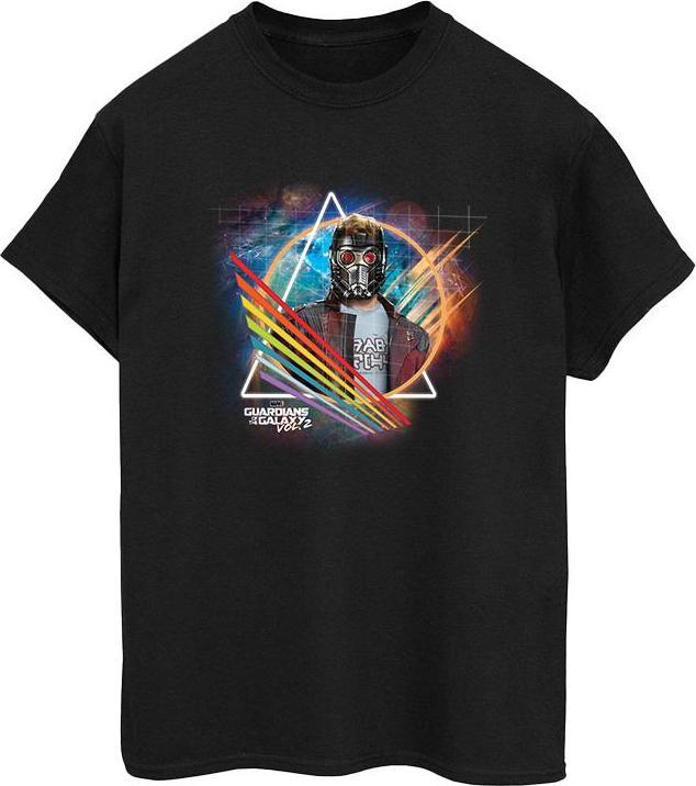 Guardians Of The Galaxy Neon Star Lord Masked TShirt (L)