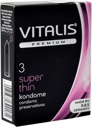 Produktbild Vitalis PREMIUM «Super Thin» 3 extra dünne Kondome für mehr Gefühlsechtheit (3 Stk.)