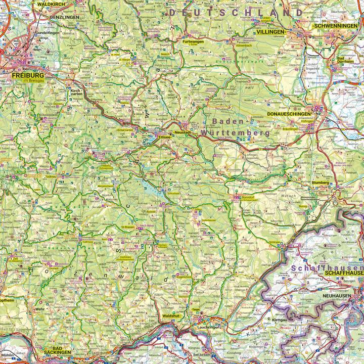 Produktbild Südlicher Schwarzwald, Erlebnisführer 1:170.000, freytag & berndt, EF 0405