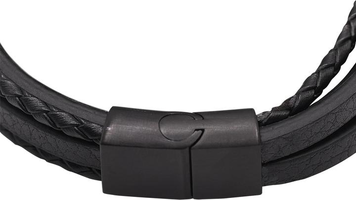 Image du produit Heideman Bracelet en cuir Casper (Acier inoxydable, Cuir)