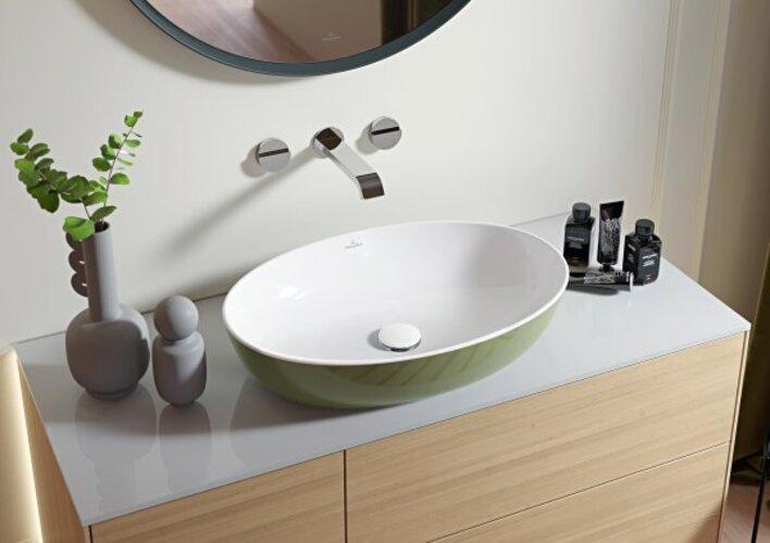 Produktbild Villeroy & Boch Aufsatzwaschbecken Artis 61 cm oval wei 41986101 (410 mm, 610 mm)