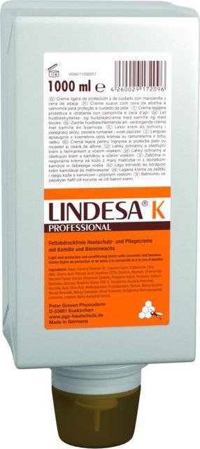 Image du produit Lindesa PROFESSIONAL K Crème protectrice pour la peau 1,0 l (1000 ml)