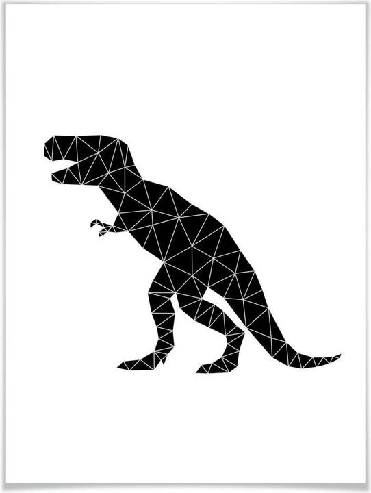 Immagine prodotto Trenddeko Dinosauro geometrico T-Rex (30 x 40 cm)