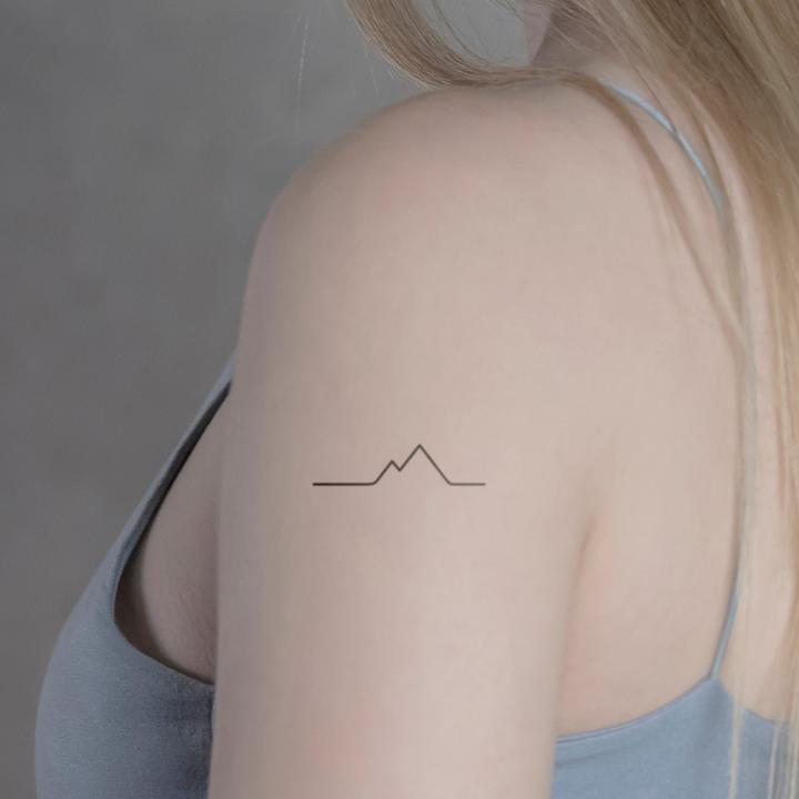 Produktbild minink Temporäres Tattoo – Berglinie
