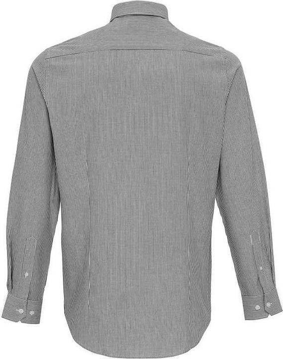 Actual product image Premier Mens Striped Oxford Long-Sleeved Shirt (L)