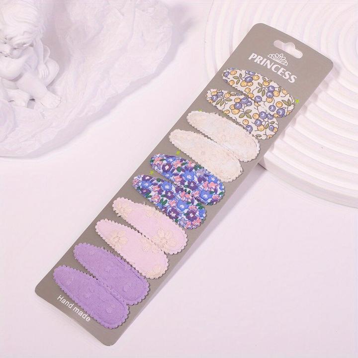 Image du produit Activity Board 10 Stück Baby gestreifte karierte florale Haarspangen, dekorativer Haarschmuck (10 pcs)