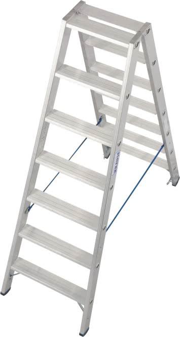 Productafbeelding Krause Aluminium dubbele trapladder, zonder wielen (Steigers, 180 cm)