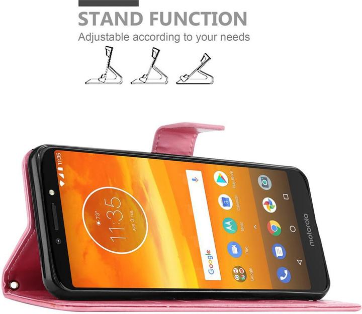 Productafbeelding Cadorabo Bloemen Boekomslag (Motorola Moto E5 Plus)