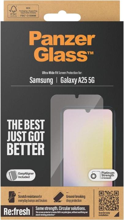 Image du produit PanzerGlass Ajustement ultra-large (1 pièce(s), Samsung Galaxy A25 5G)