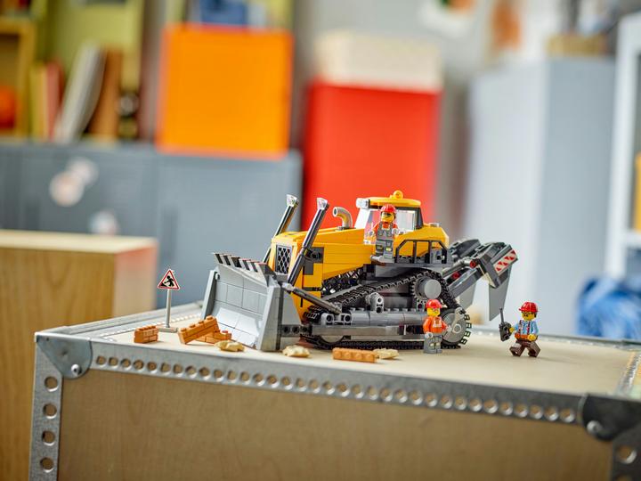 Produktbild LEGO Gelber Bulldozer mit Frontlader (60466, LEGO City)