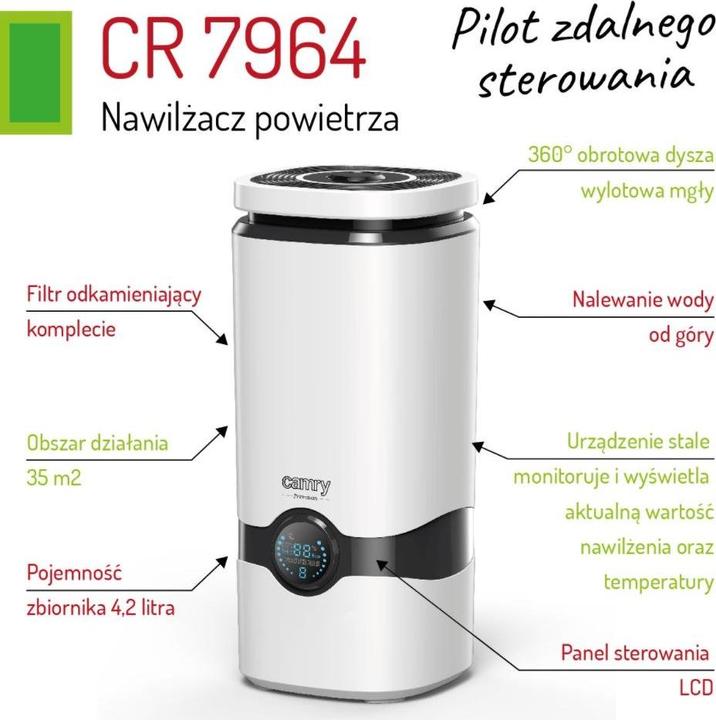 Actual product image Camry CR 7964 Humidifier Ultrasound (35 m²)