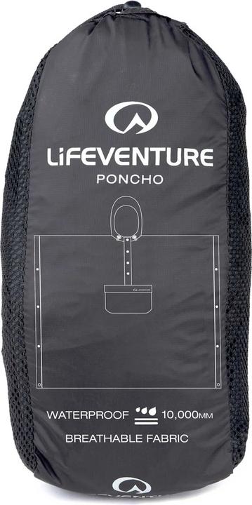 Actual product image Lifeventure Poncho, Black (One size)