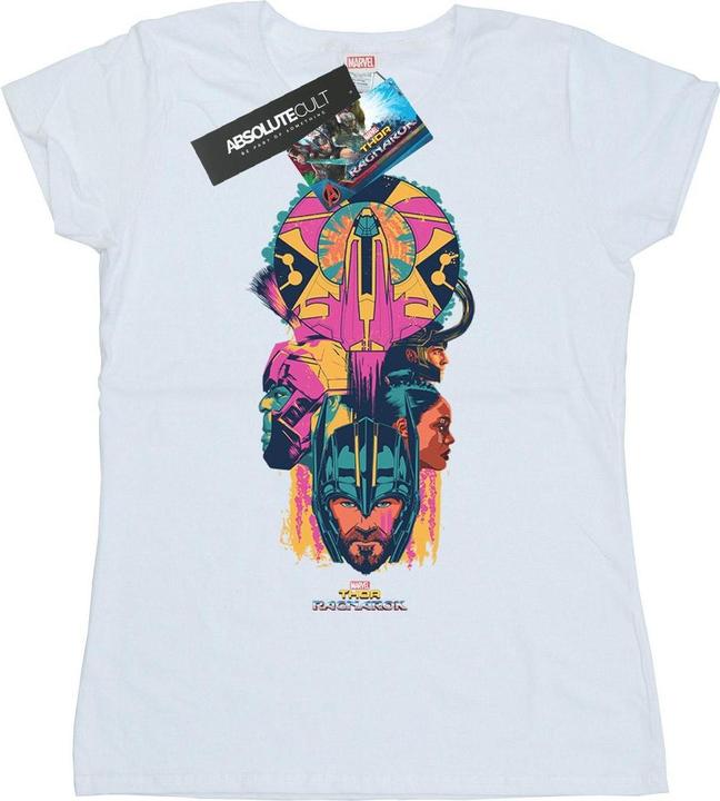 Actual product image Womens/Ladies Thor Ragnarok Character Totem Cotton T-Shirt (L)