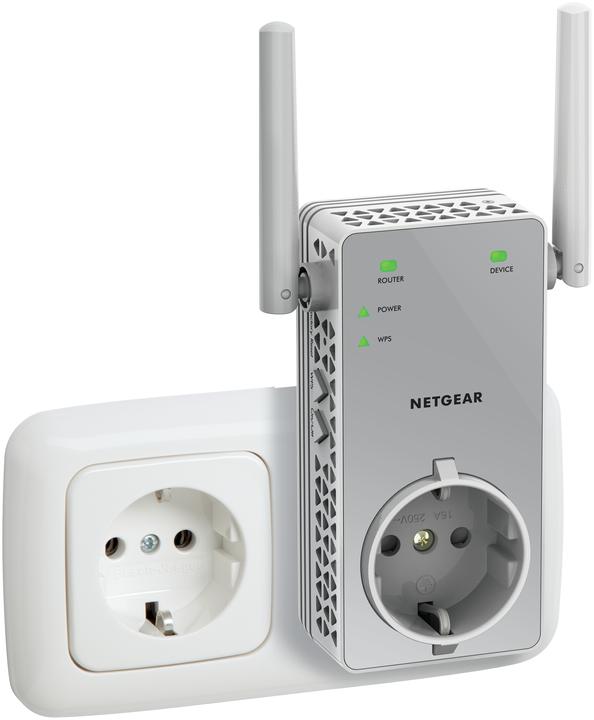 Produktbild Netgear AC750 WLAN Range Extender - mit Steckdose