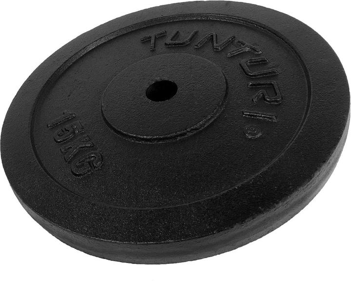 Tunturi Gusseisen 15 kg Gewichtscheibe 30 mm (1 x 15 kg)