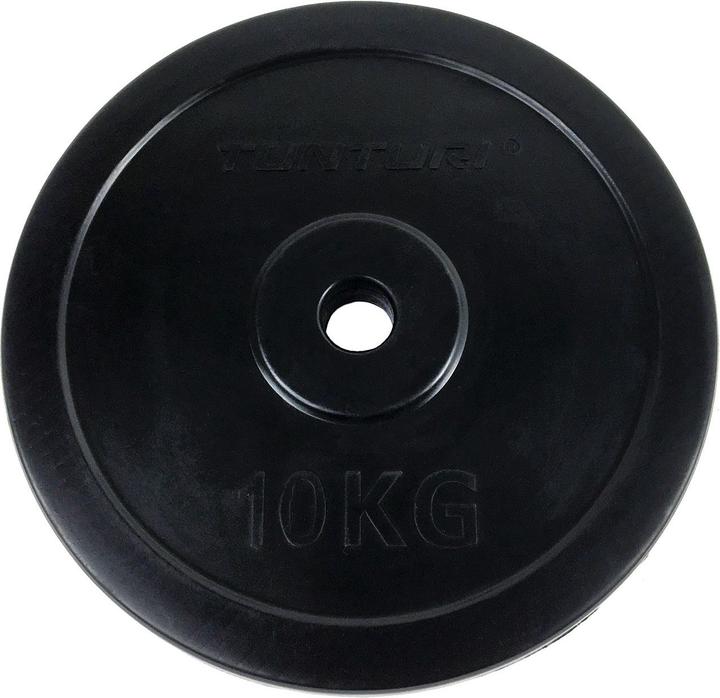 Produktbild Tunturi Gummierte 10 kg Gewichtsscheibe 30 mm (1 x 10 kg)