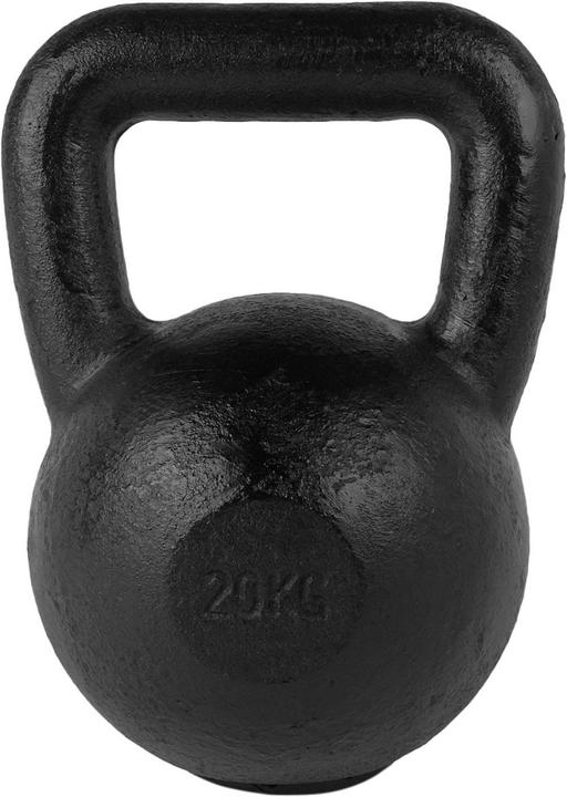 Tunturi Gusseisen Kettlebell mit Gummi Boden (1 x 20 kg)