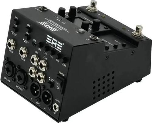 Actual product image Elite Acoustics StompMix X4-2 PRO digital mixer pedal