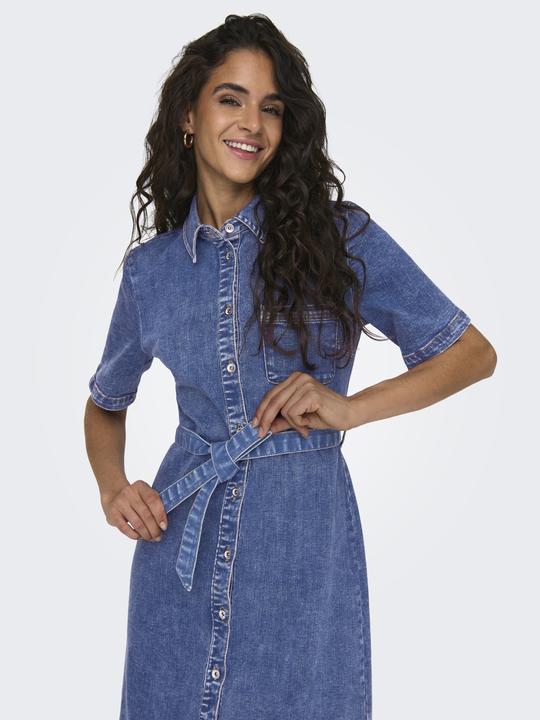 Produktbild Only Locker geschnitten Rundhals Kurzes Kleid Jeanskleid (XL)