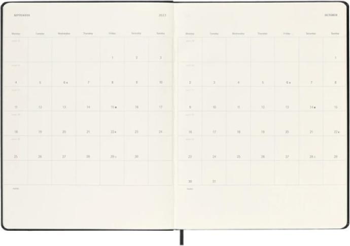 Productafbeelding Moleskine WONK 25/26 XL HC Swrz (190 x 250 mm, Engels)