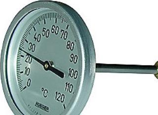 Immagine prodotto Sørensen & Kofoed Termometro Rüger tipo TCH. -30-+70° Ø80. 100MM føler. Classe 1. følerhus i rustfri