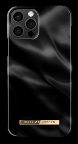 Actual product image iDeal Of Sweden Designer Hard Cover Black Satin (Apple iPhone 12 Pro, Apple iPhone 12)