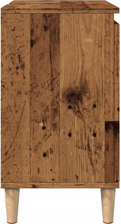 Produktbild VidaXL Waschbeckenunterschrank Unterschrank Badschrank Badmöbel Altholz-Optik (58 x 33 x 60 cm)