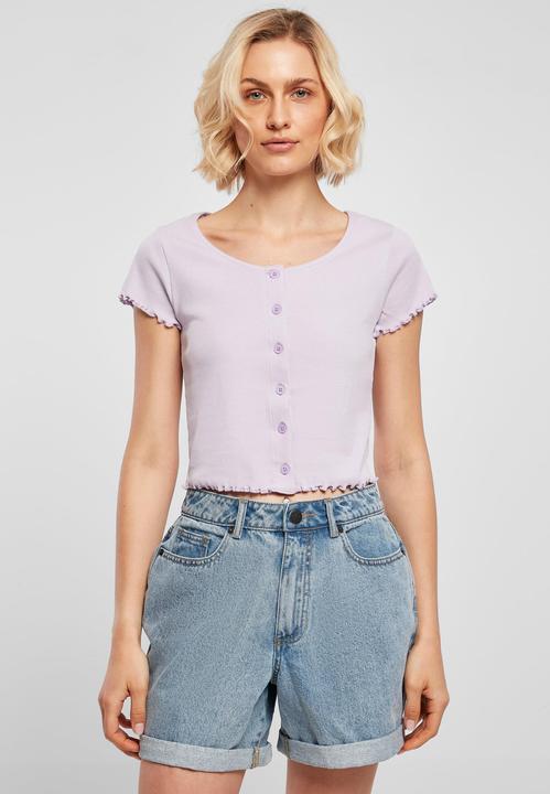 Immagine prodotto Urban Classics Maglietta da donna a costine con bottoni - 12114 (4XL)