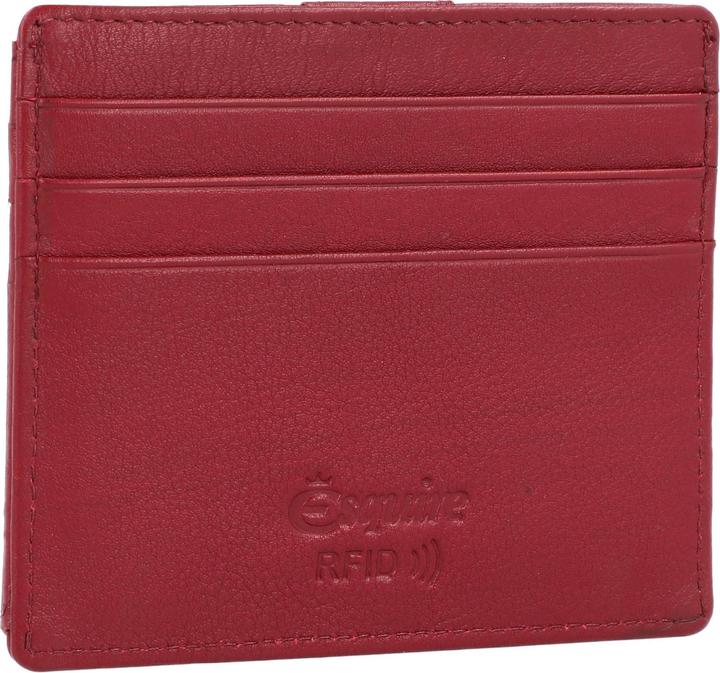 Actual product image Esquire Oslo Nappa credit card holder RFID leather 9.5 cm