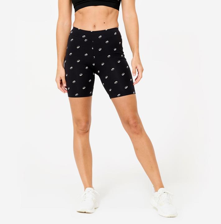Domyos Shorts Radlerhose Damen - schwarz