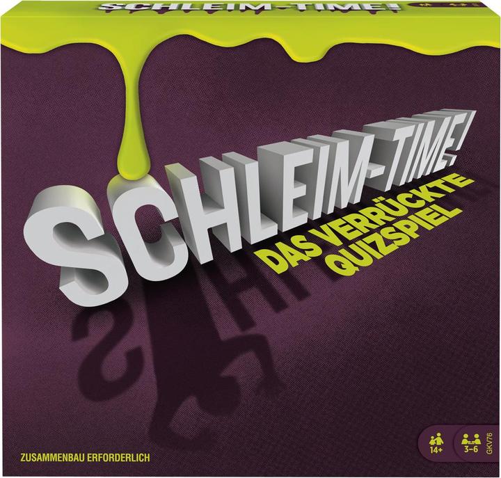 Image du produit Mattel Games Schleim-Time! d à partir de 14 ans, jeu de fête, quiz avec grue visqueuse (Allemand)