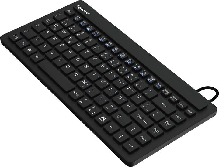 Image du produit KeySonic KSK-3230" (US) Clavier USB Noir Membrane en silicone, étanche (IPX7) (US, Filaire)