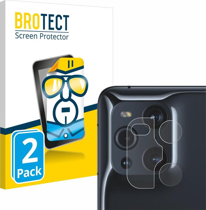 Actual product image BROTECT Screen Protector Clear (2 Piece, Oppo Find X3 Pro)