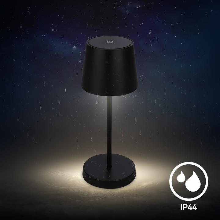 Image du produit Briloner Lampe de table LED rechargeable, noir, 1xmodule LED/2,6W (150 lm)