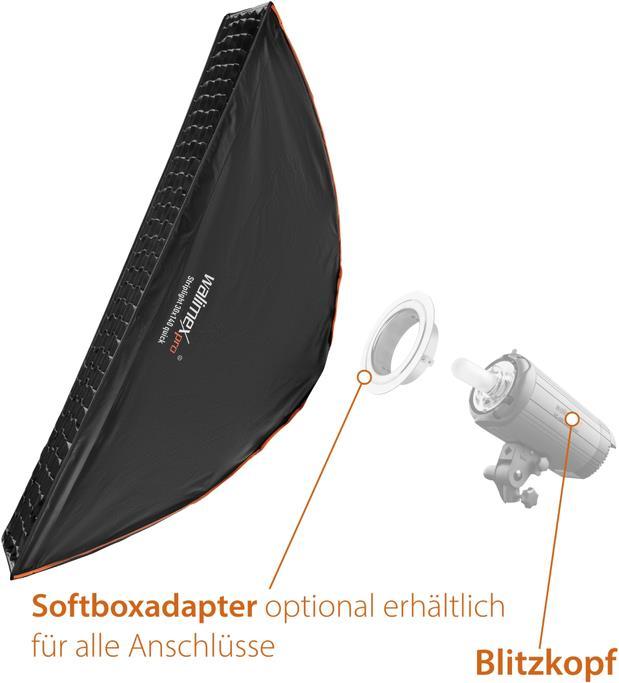 Immagine prodotto Walimex pro pro II Striplight 25x150 cm (Soft box)