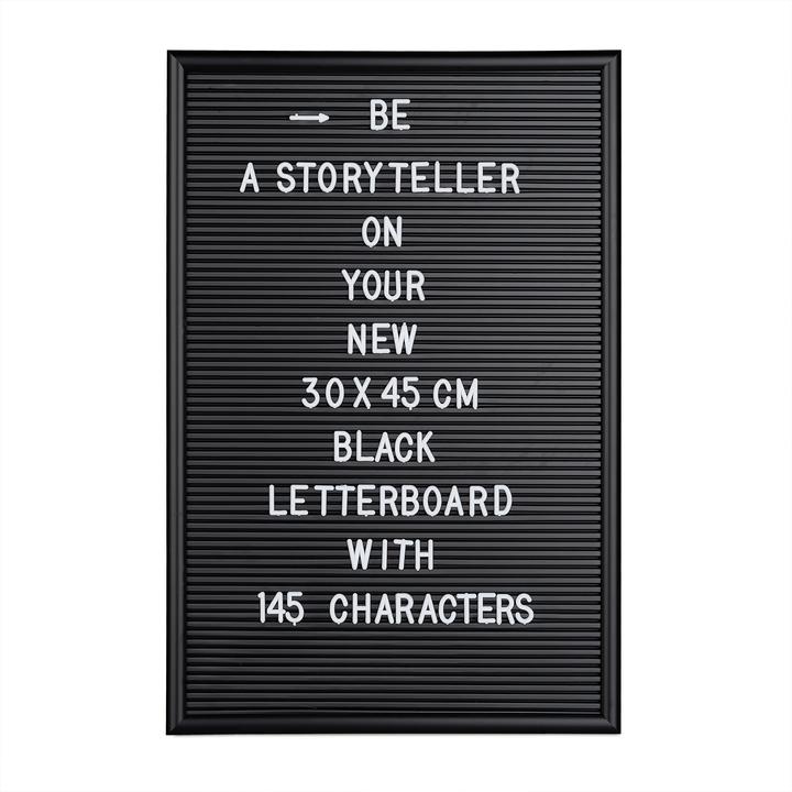 Relaxdays Letter board (Bacheca, 30 x 2 x 45 cm)