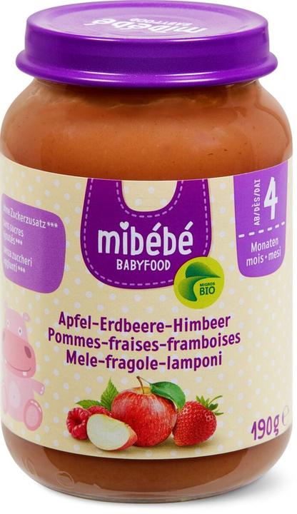 Produktbild Mibébé Erdbeere Himbeere Apfel (190 g)
