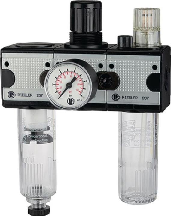 Produktbild Riegler Wartungseinheit MULTIFIX Gewinde G 1/2 ″ halbautomatisch BG II 3000 l/min Breite 200,8 mm