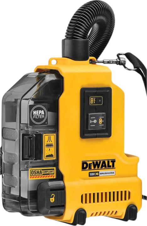 Actual product image DeWalt DWH 161 P2 Battery-powered universal extractor 18 V 0.21 l brushless + 2x battery 5.0 Ah + charger