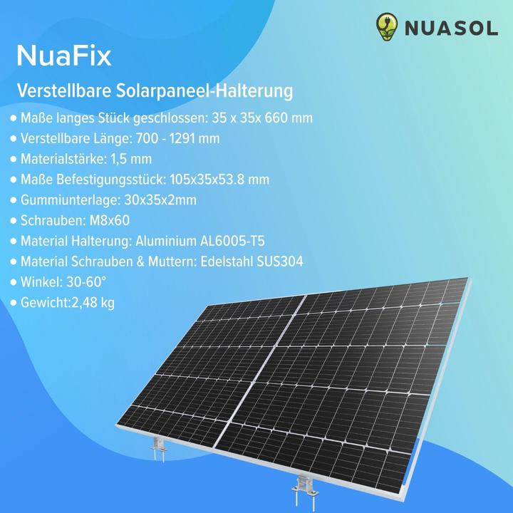 Image du produit Nuasol Support réglable (Matériel de montage du système solaire)