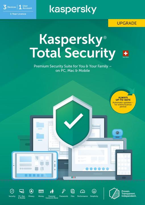 Produktbild Kaspersky Total Security Update (3 User, 12 Monate)