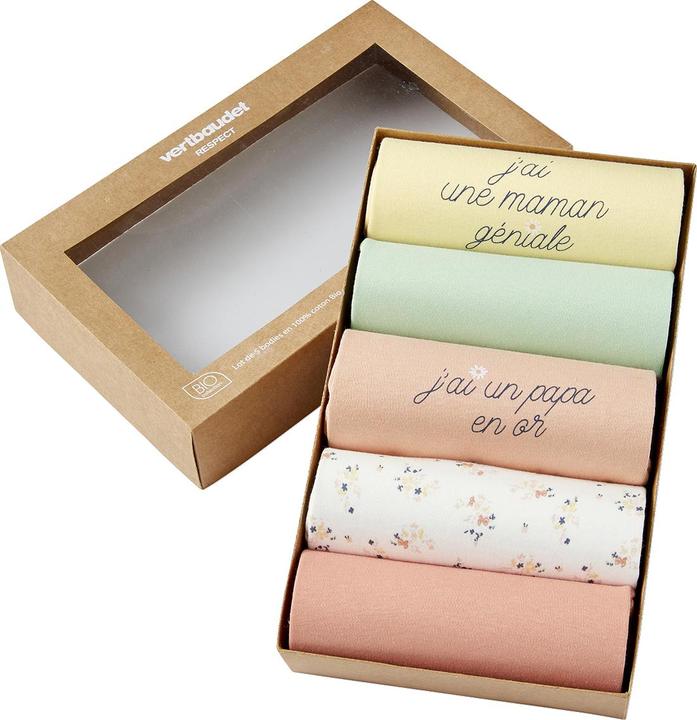 Actual product image Vertbaudet 5er-Pack Baby Schlupfbodys mit kurzen Ärmeln (74)