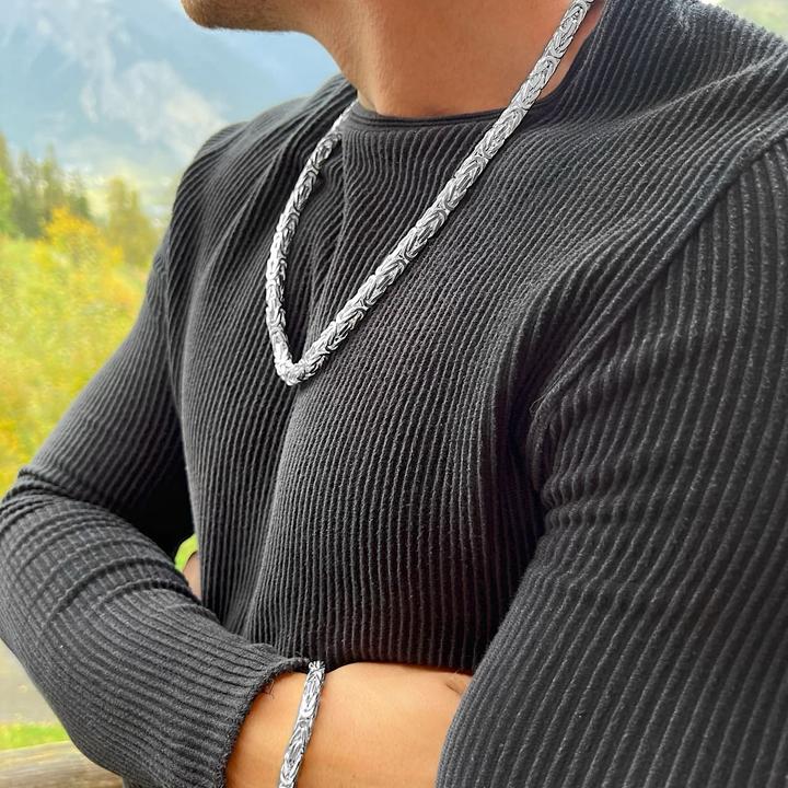 Image du produit Candy Collier royal Héraclès 7.7 mm, argent sterling 925 (Argent massif de 925, 65 cm)