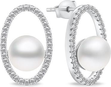 Produktbild Brilio Silver - Decent silver earrings with pearls EA910W