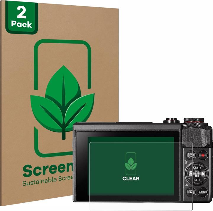 ScreenLeaf Protective film sustainable screen protector screen protector film clear transparent (Screen protector, PowerShot G7 X Mark II)